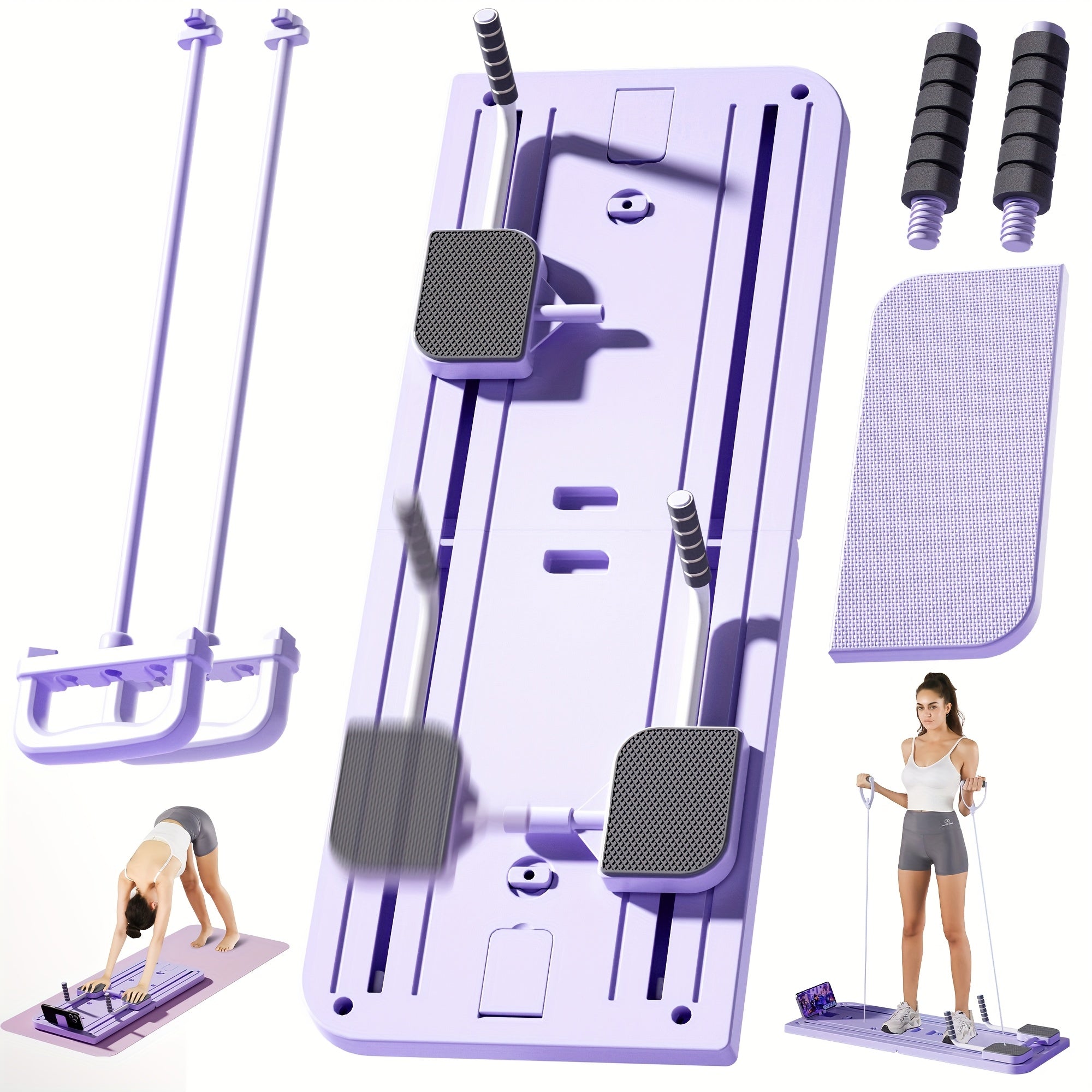 Premium 8-In-1 Ab & Push-Up Workout Board - Must-Have Multi-Functional Pilates Ab Trainer for Muscle Toning & Core Strengthening, Lightweight, Foldable And Efficient. Home Gym Essential - Home Gym Accessories. Perfect Valenti