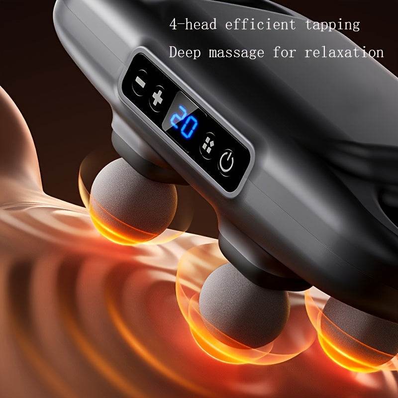 Deep Tissue Muscle Massager Gun - Handheld High-Torque Percussion Fascia Gun for Full Body, USB Rechargeable, Adjustable Speed Settings, Ideal for Neck, Back, Legs, and Feet, Massagers for Muscles, Best for Christmas - FitGritStore