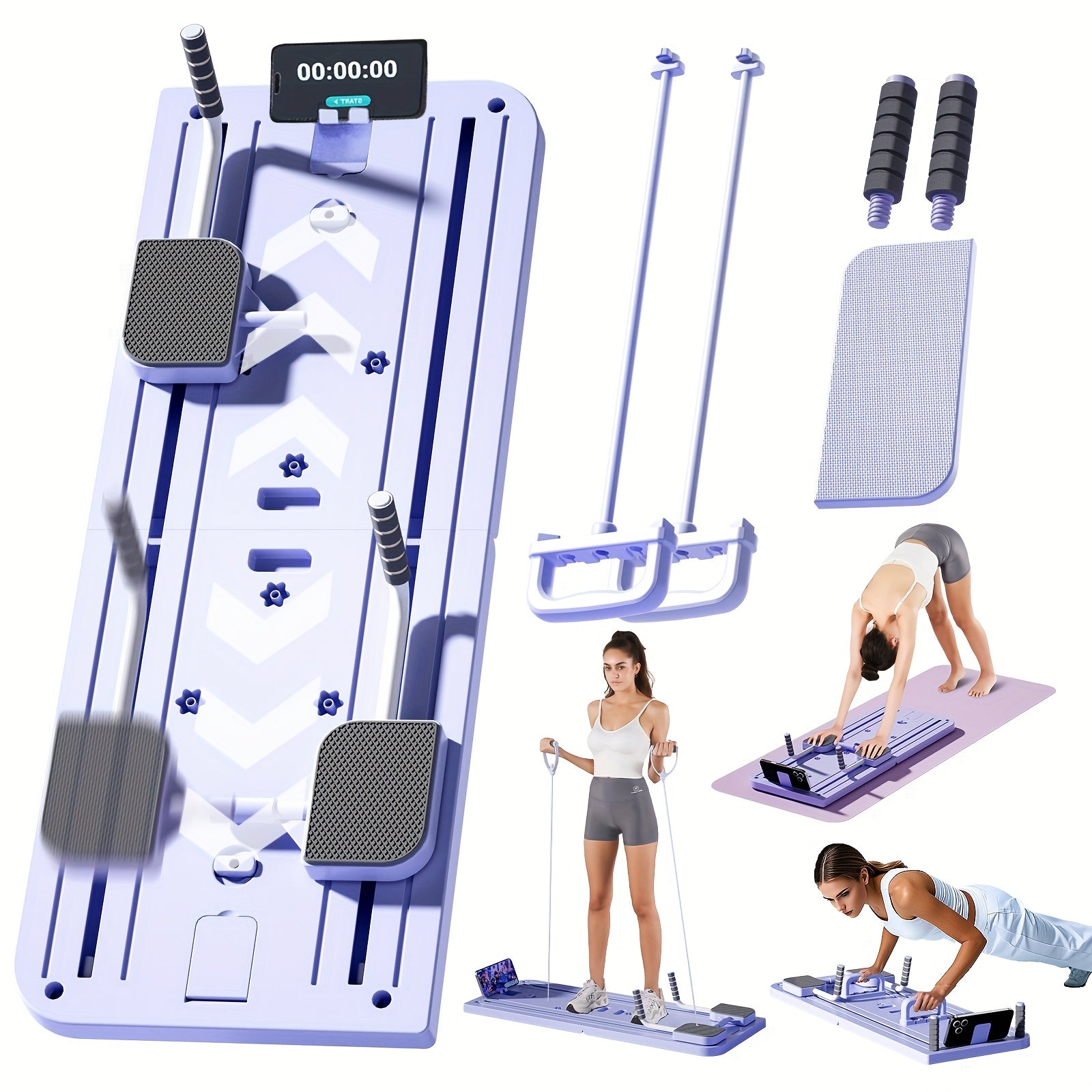 Premium 8-In-1 Ab & Push-Up Workout Board - Must-Have Multi-Functional Pilates Ab Trainer for Muscle Toning & Core Strengthening, Lightweight, Foldable And Efficient. Home Gym Essential - Home Gym Accessories. Perfect Valenti