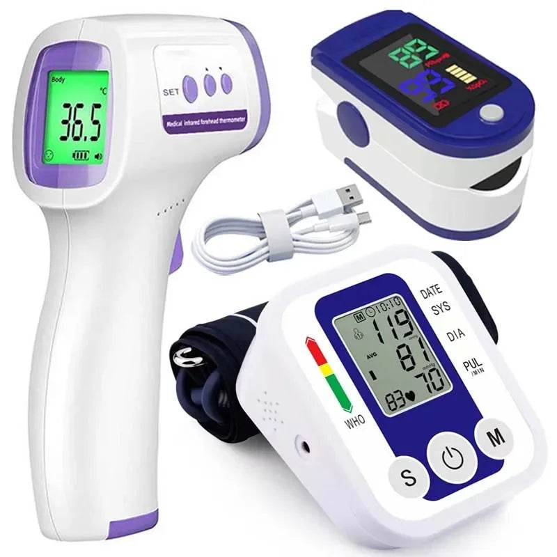 Digital Arm Blood Pressure Monitor | Automatic BP Cuff with Heart Rate & Pulse Sensor | Accurate Home Tensiometer - FitGritStore