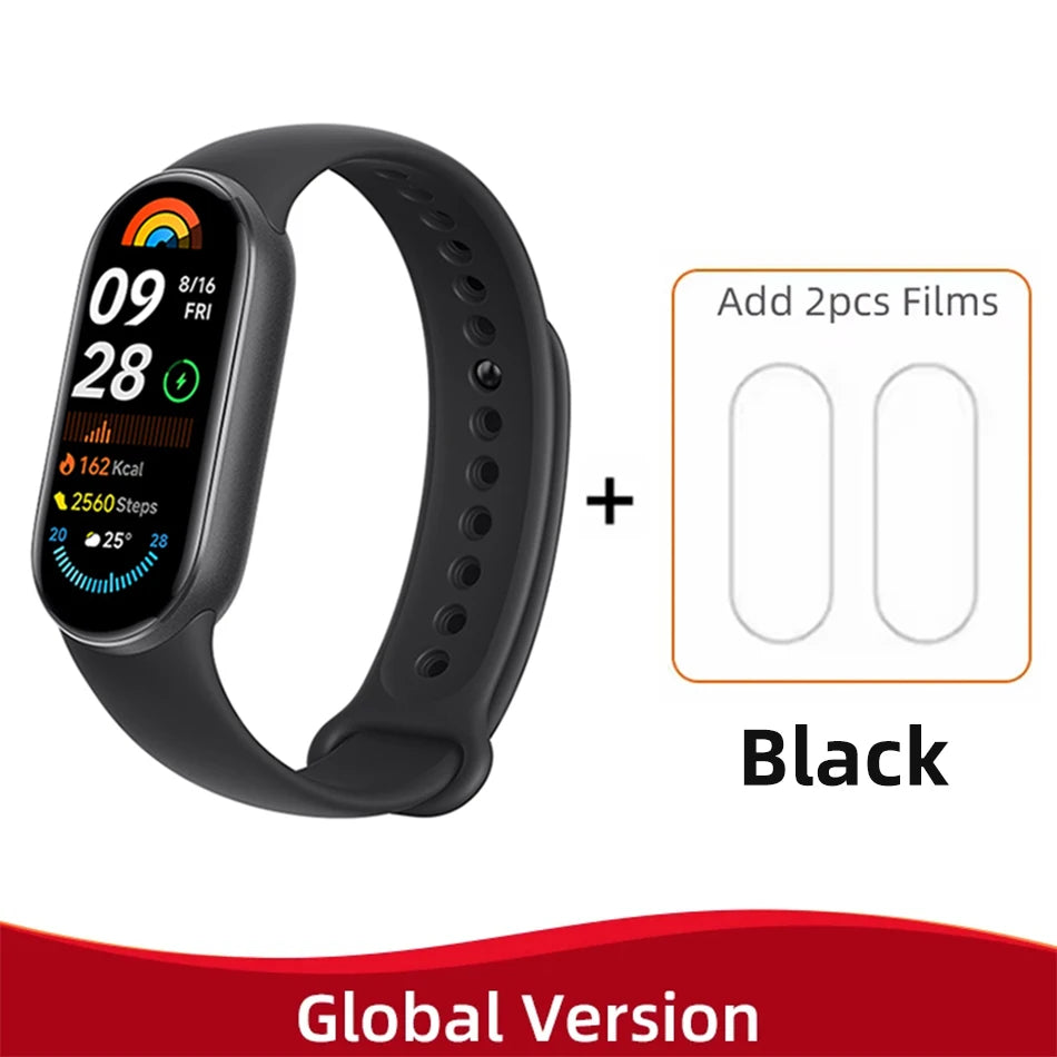 Global Version Xiaomi Band 9 | 1.62" AMOLED Smart Bracelet | 21-Day Battery, Blood Oxygen Monitor, Fitness Tracker