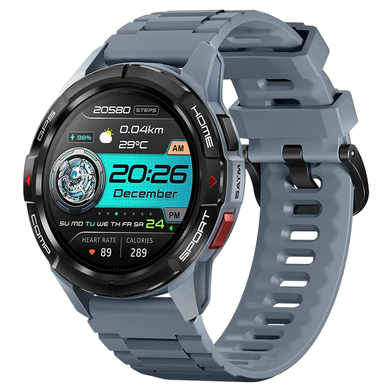 Mibro GS Active Smartwatch | GPS, 1000 Nits AMOLED | 5ATM Waterproof, 150+ Sports Modes | Smart Watch for Android & iOS