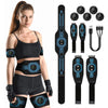 EMS Belt Massage Set | Abdominal Fitness & Muscle Stimulation Trainer | USB Rechargeable Full-Body Toning Device