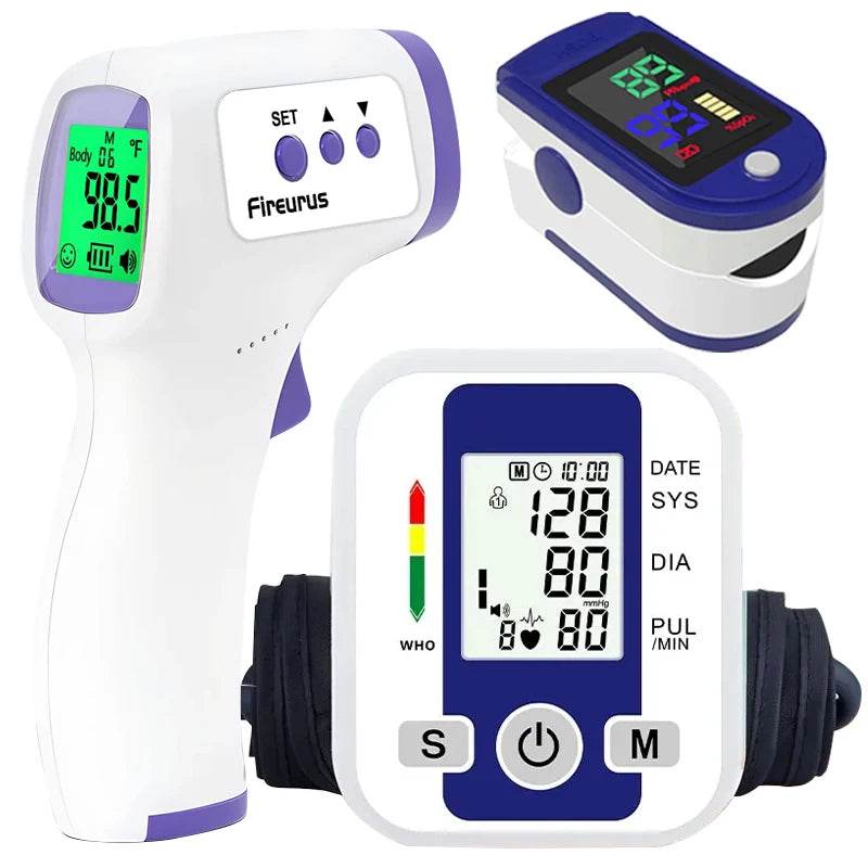 Digital Arm Blood Pressure Monitor | Automatic BP Cuff with Heart Rate & Pulse Sensor | Accurate Home Tensiometer - FitGritStore