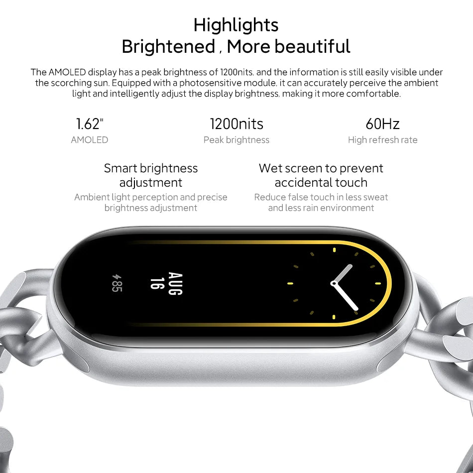 Global Version Xiaomi Band 9 | 1.62" AMOLED Smart Bracelet | 21-Day Battery, Blood Oxygen Monitor, Fitness Tracker