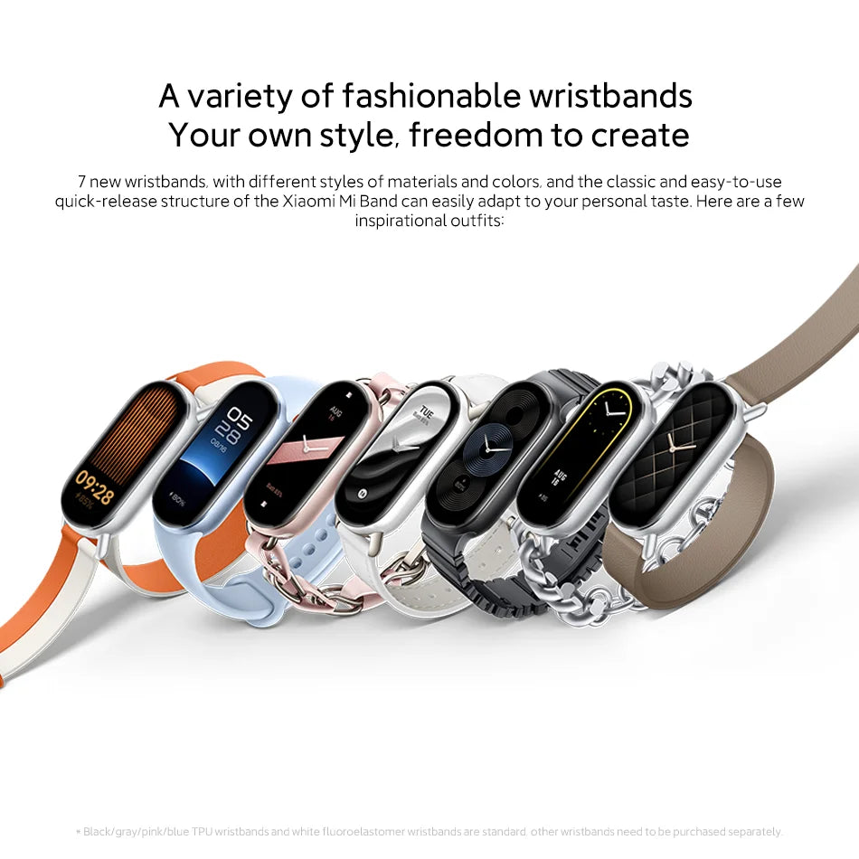 Global Version Xiaomi Band 9 | 1.62" AMOLED Smart Bracelet | 21-Day Battery, Blood Oxygen Monitor, Fitness Tracker