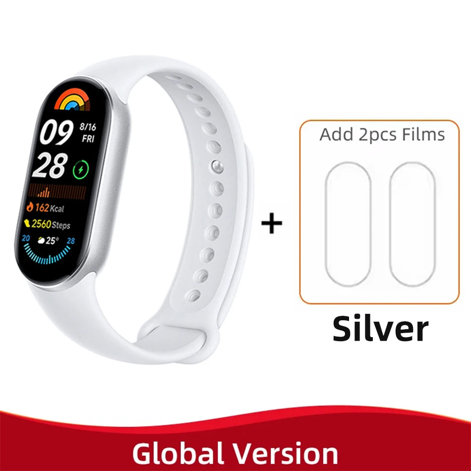 Global Version Xiaomi Band 9 | 1.62" AMOLED Smart Bracelet | 21-Day Battery, Blood Oxygen Monitor, Fitness Tracker